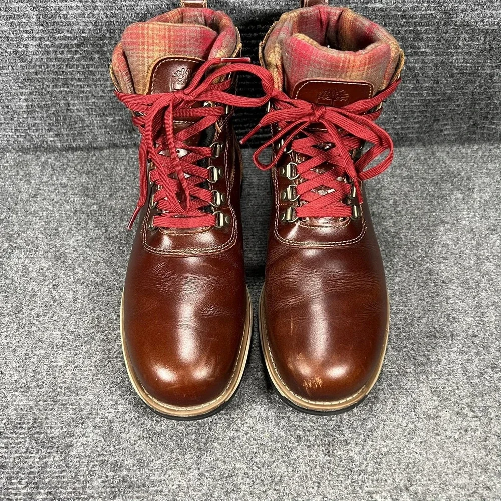 Timberland Pendleton Boots Mens Size 9.5 Brown Leather Gore-Tex Waterproof Snow